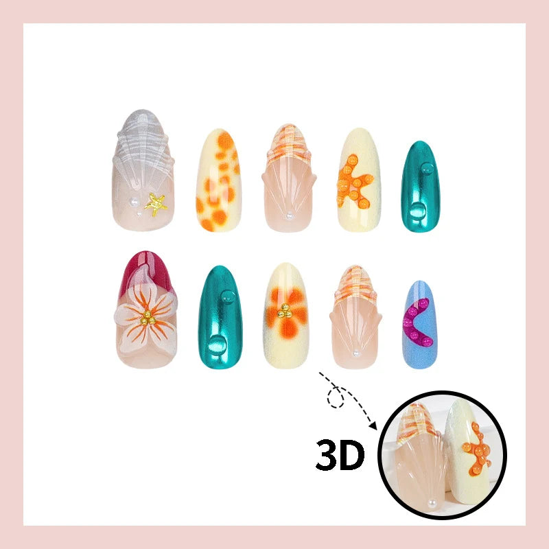 Press-On Nails Trendy Waterproof & Scratch-Resistant