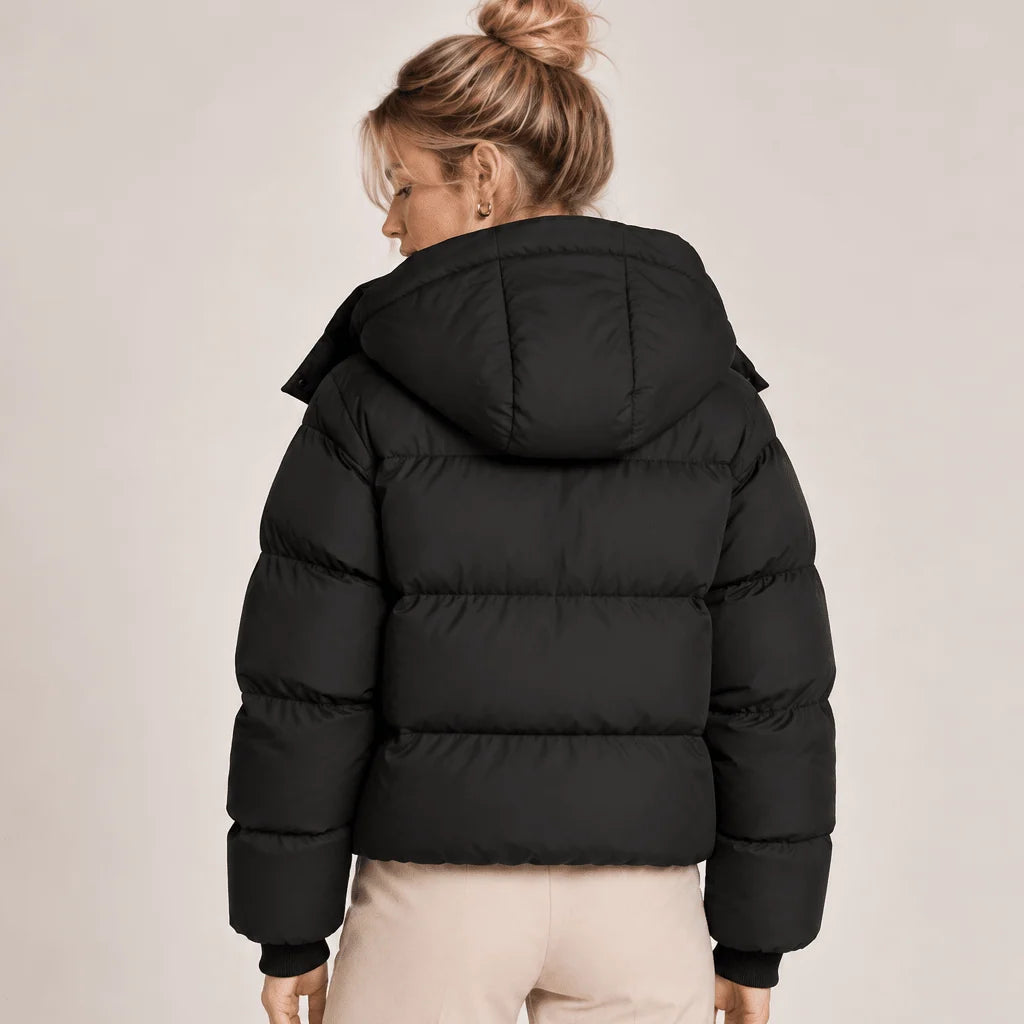 Puffer Jacket Quilted Hooded Oversized Fit
