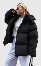 Puffer Jacket Women's Quilted Design Warm Winter Wear