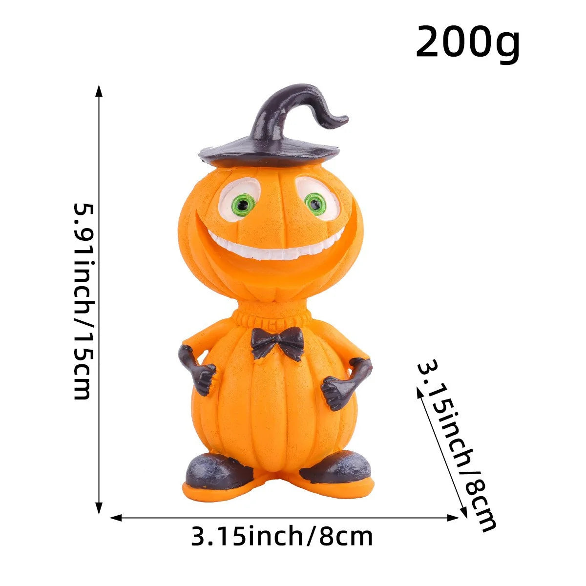 Pumpkin Figure Funny Face Weather-Resistant