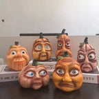 Pumpkin Figure Funny Face Weather-Resistant