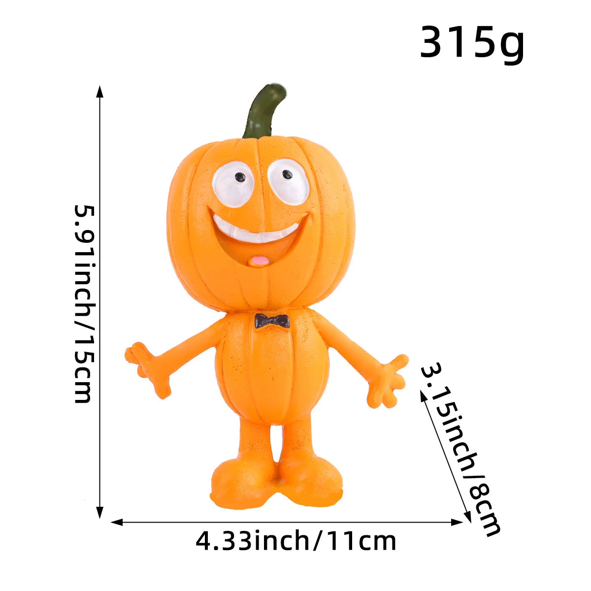 Pumpkin Figure Funny Face Weather-Resistant