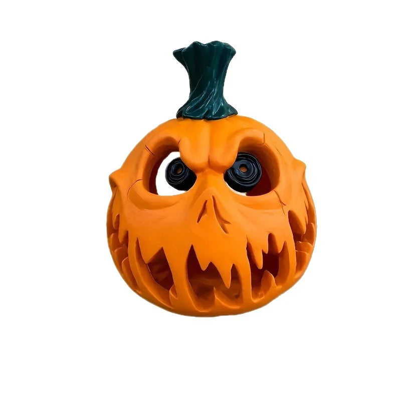 Pumpkin Lantern Ceramic-Look Resin Shatterproof Tealight & LED Compatible