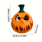 Pumpkin Lantern Ceramic-Look Resin Shatterproof Tealight & LED Compatible