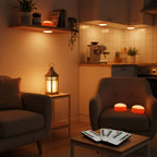 Pumpkin Lights Battery-Operated Flickering Candle Remote & Timer