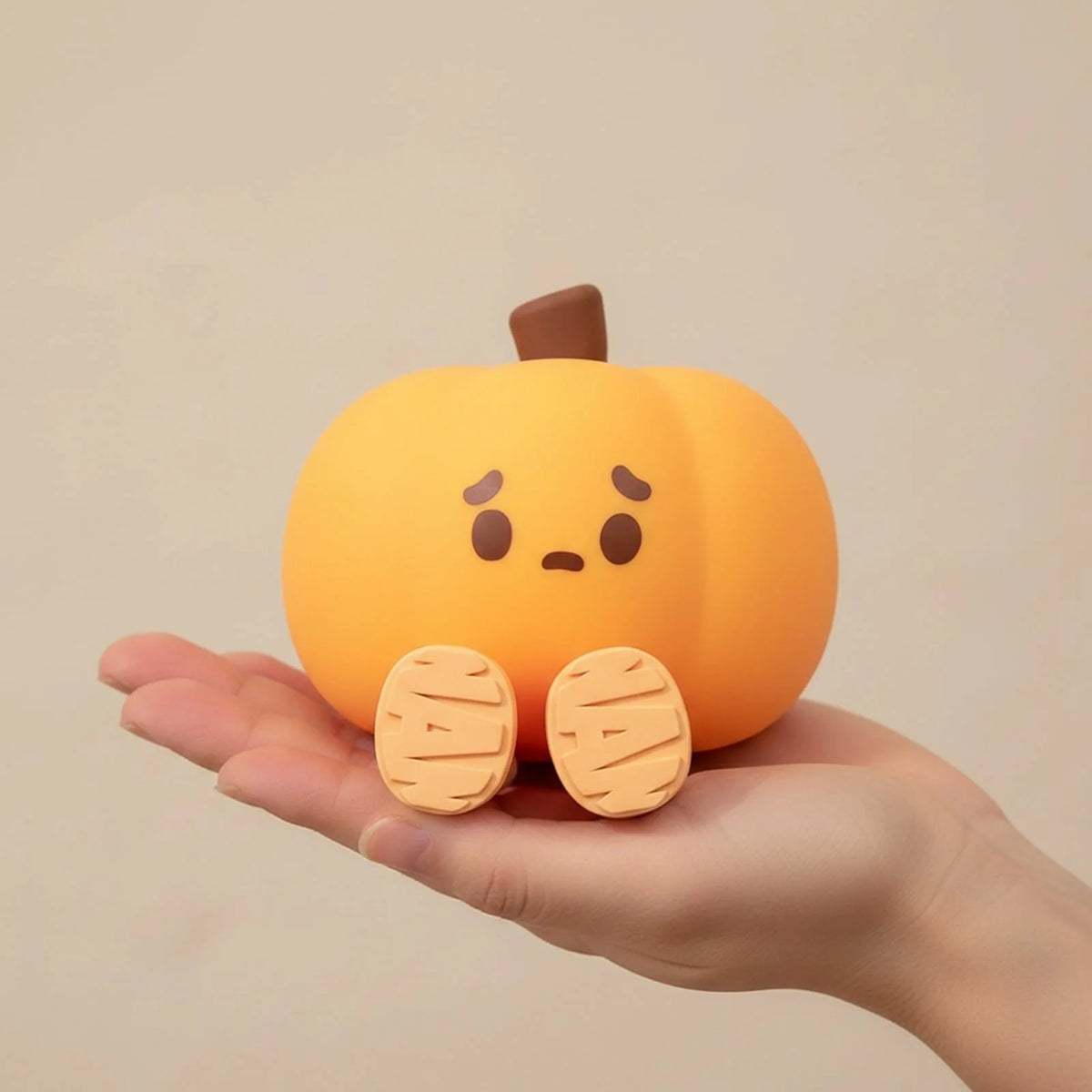 Pumpkin Night Light Rechargeable Warm LED Soft Silicone