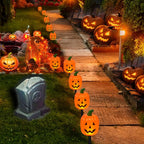 Pumpkin Stake Lights Solar Warm White LED