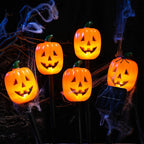 Pumpkin Stake Lights Solar Warm White LED