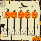 Pumpkin Stake Lights Solar Warm White LED