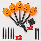 Pumpkin Stake Lights Solar Warm White LED