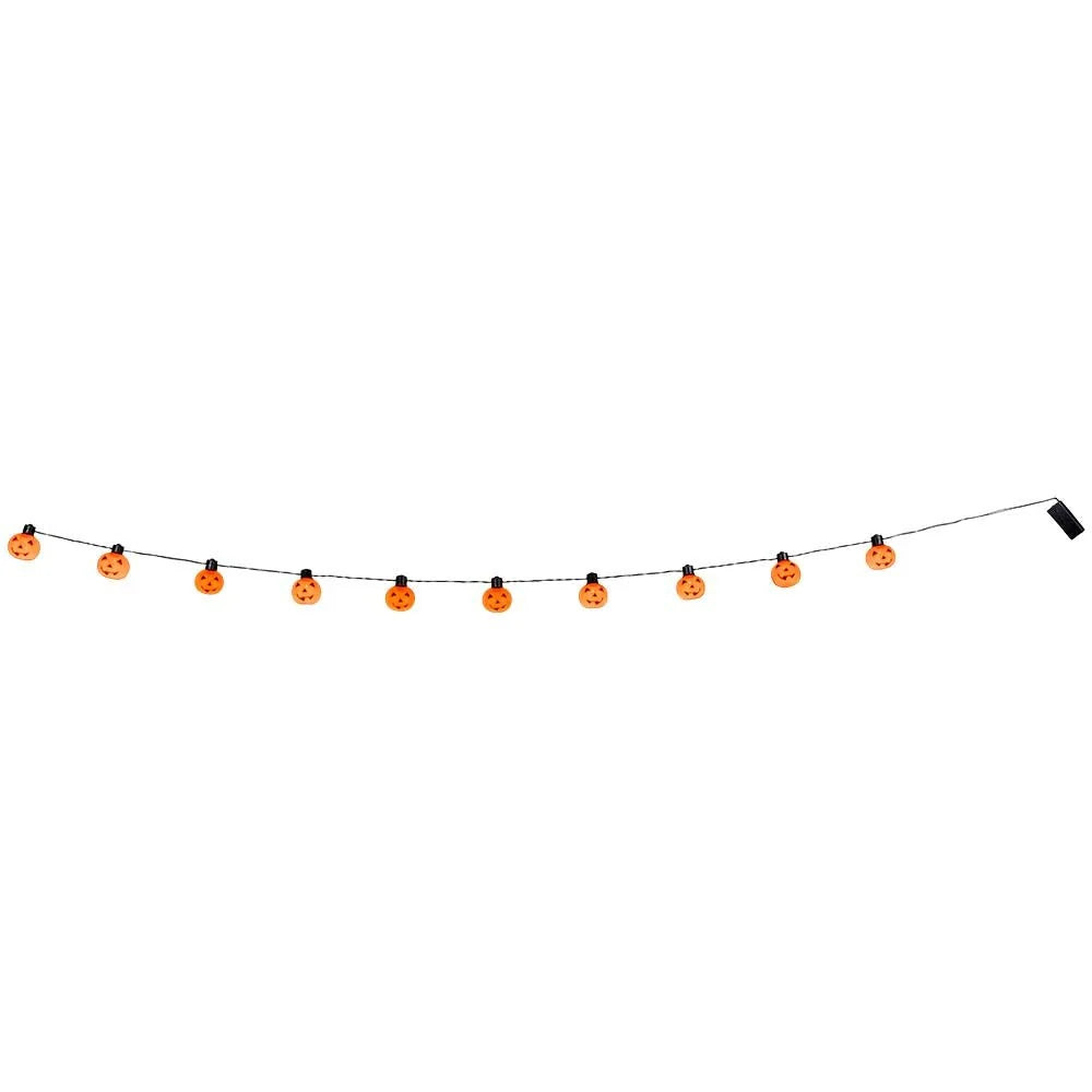 Pumpkin String Lights Battery-Operated LED