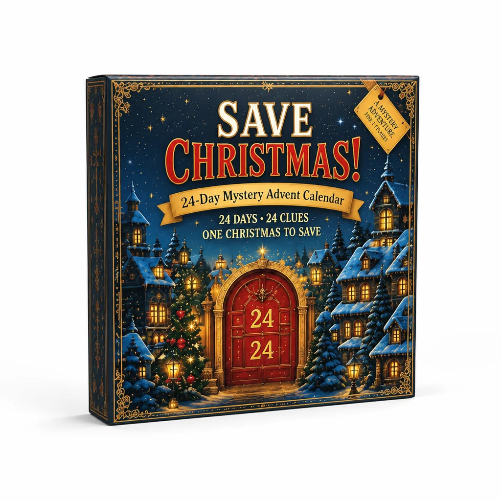 Puzzle Advent Calendar 24 Daily Escape Room Puzzles 6 Themes