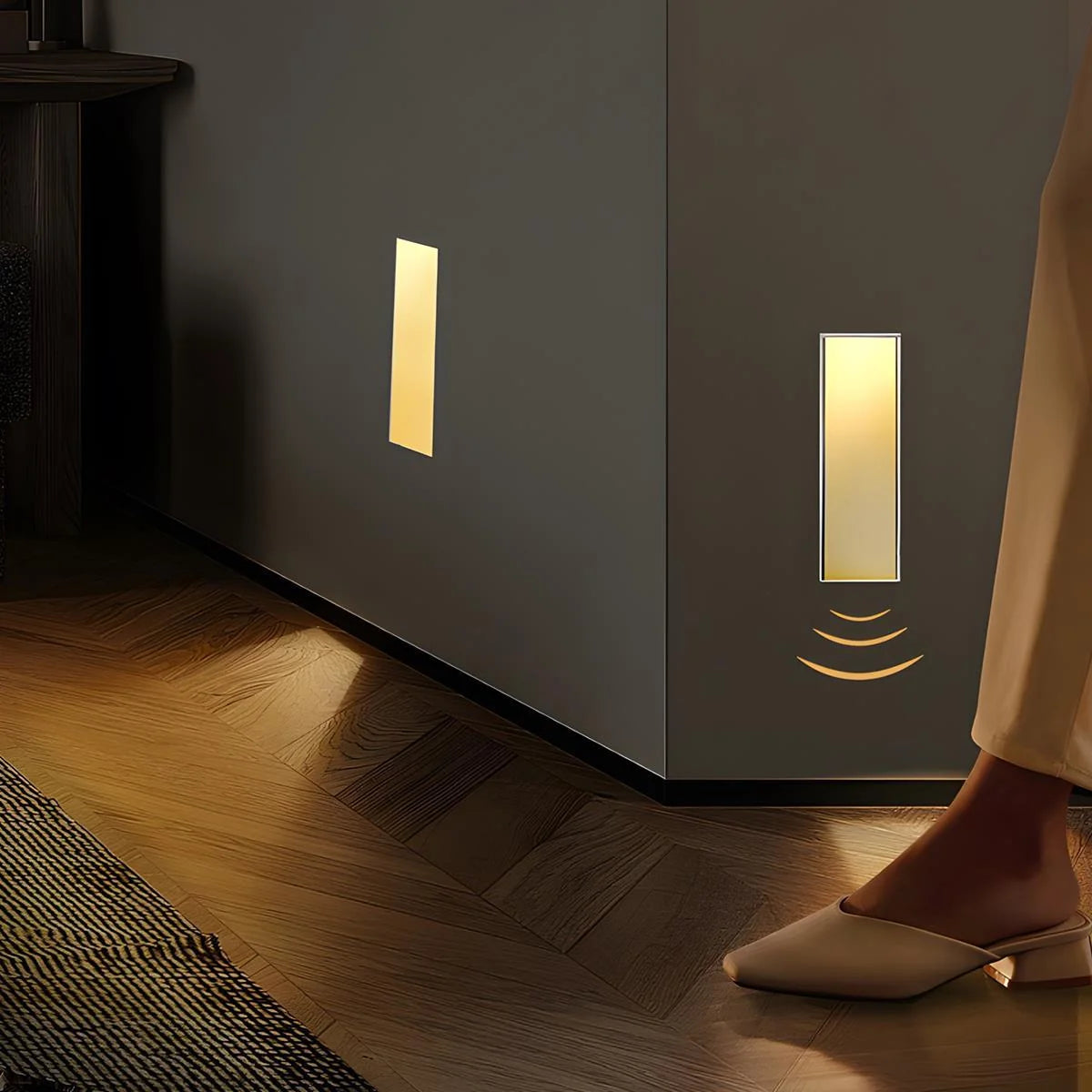 Recessed Stair Light Flush Motion Sensor Warm White