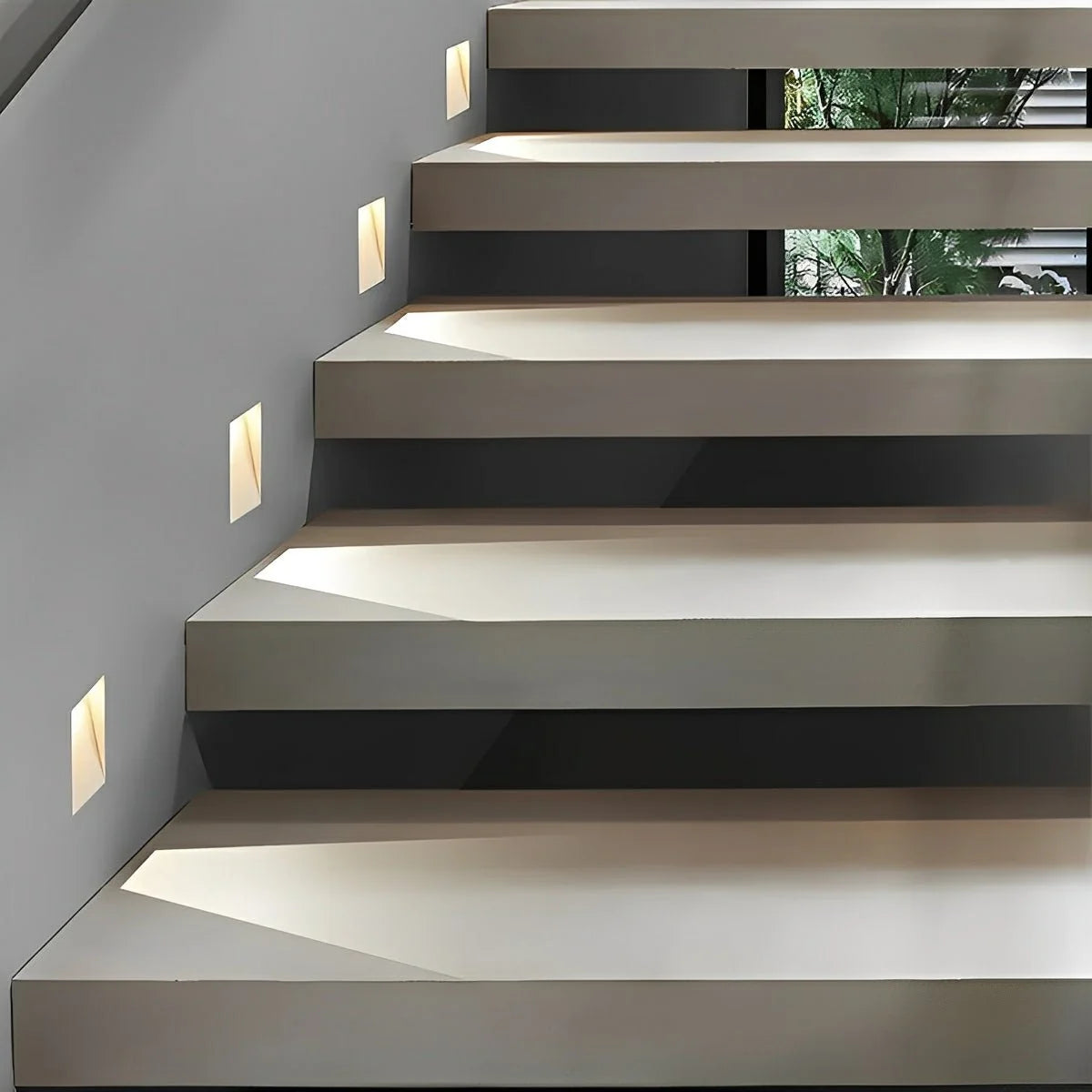 Recessed Stair Light Flush Motion Sensor Warm White