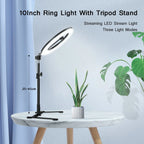 Ring Light USB-Powered Adjustable Tripod 360° Phone Mount