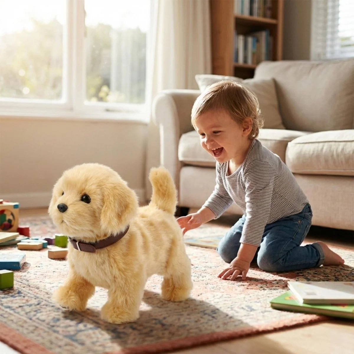 Robot Puppy Interactive Plush Walking & Barking