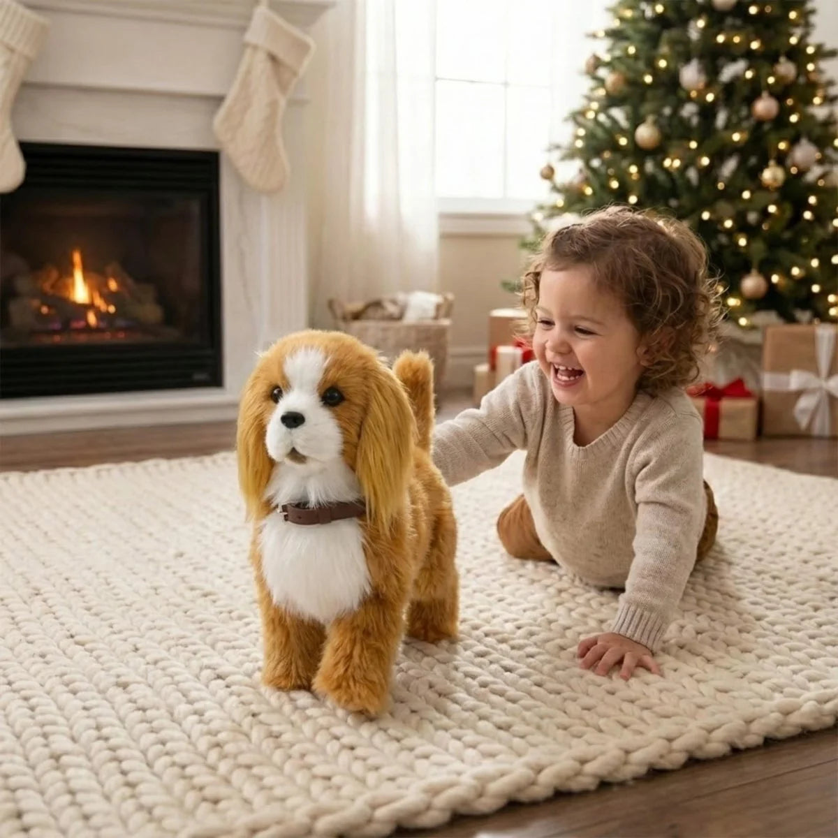 Robot Puppy Interactive Plush Walking & Barking