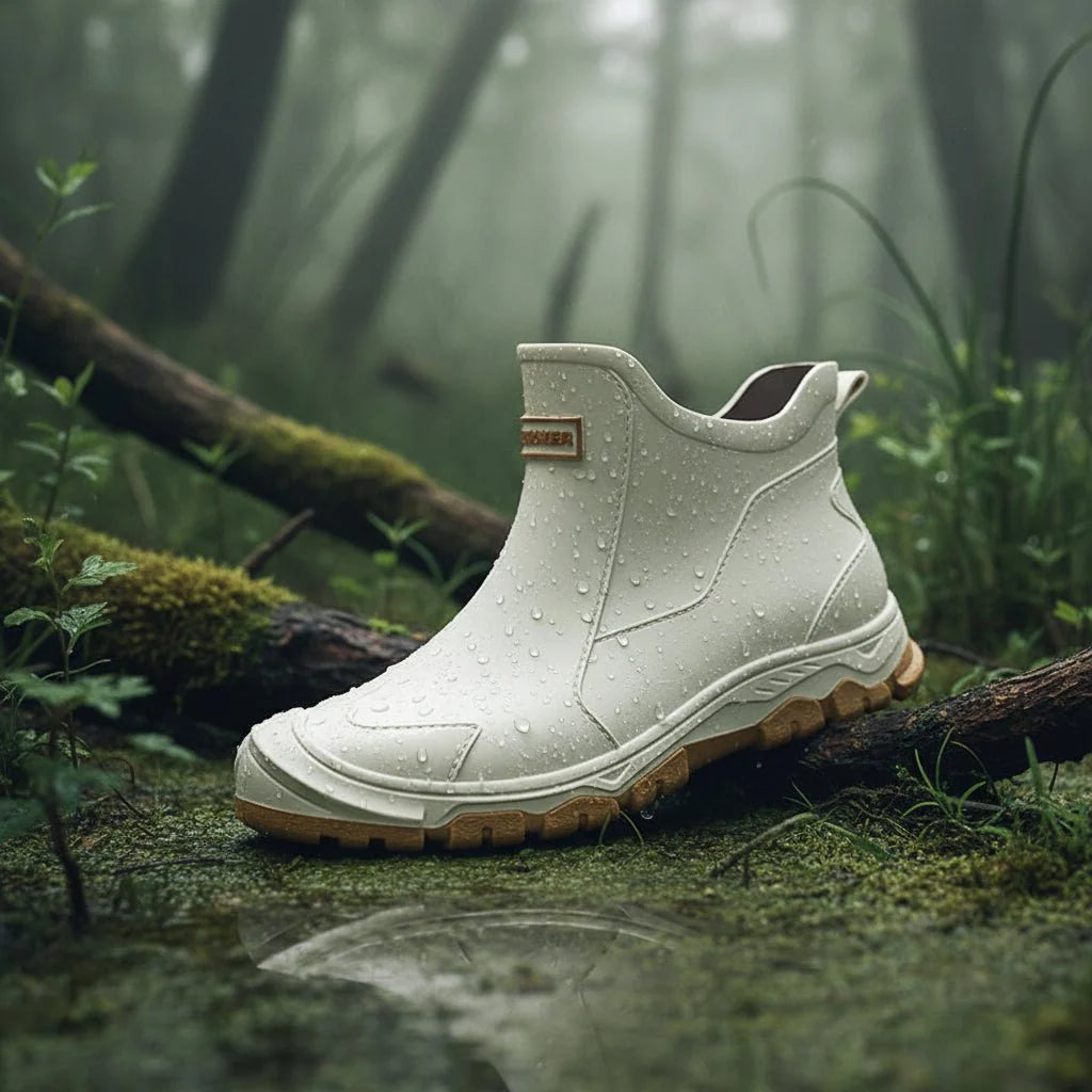 Rubber Boots Waterproof PVC Non-Slip Ankle-High