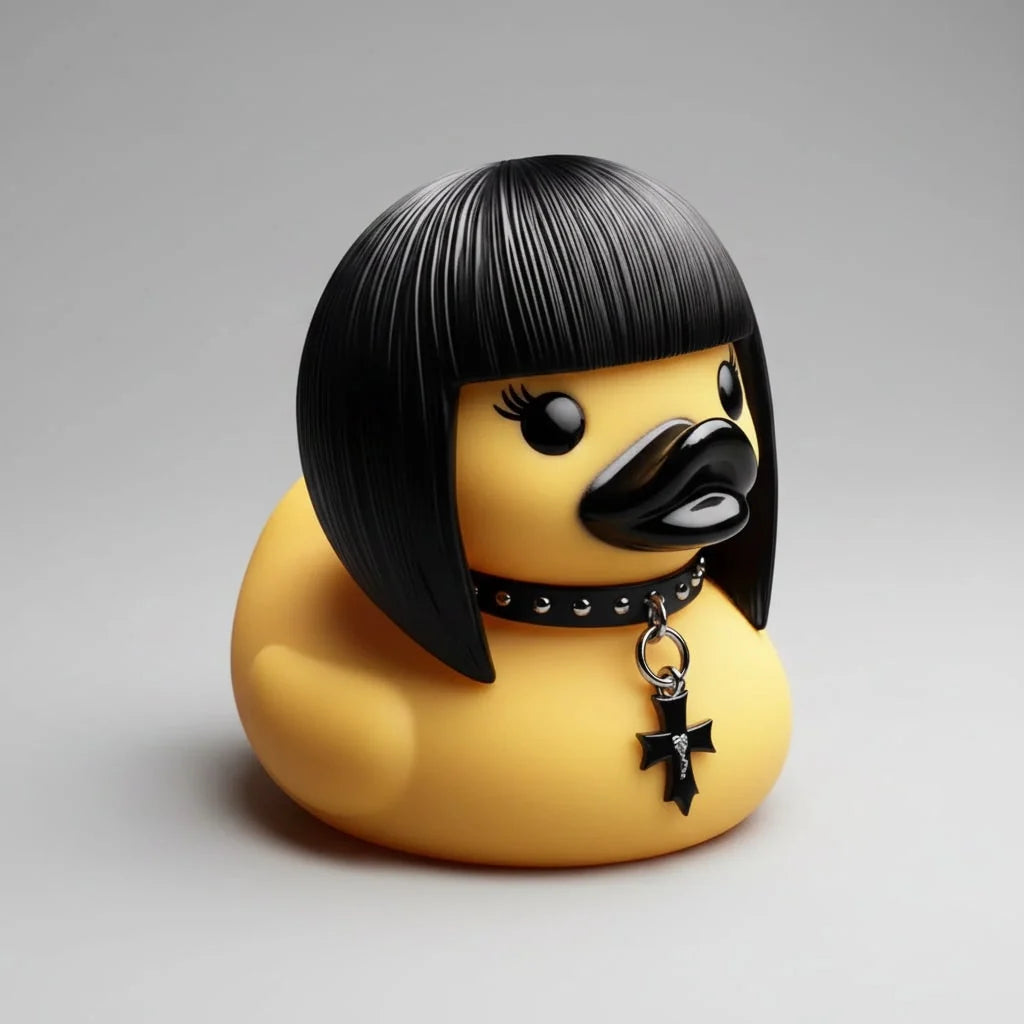Rubber Duck Gothic Spiked Collar & Chains