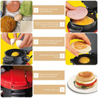 Sandwich Maker Non-Stick Plates & Auto Temp Control