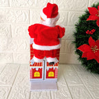 Santa Claus Figurine Electric Climbing Ladder Indoor Outdoor