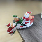 Santa Claus Figurine Handcrafted Ceramic Tabletop
