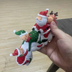 Santa Claus Figurine Handcrafted Ceramic Tabletop