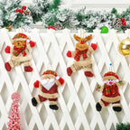 Santa Claus Ornament Plush With Hanging Loop