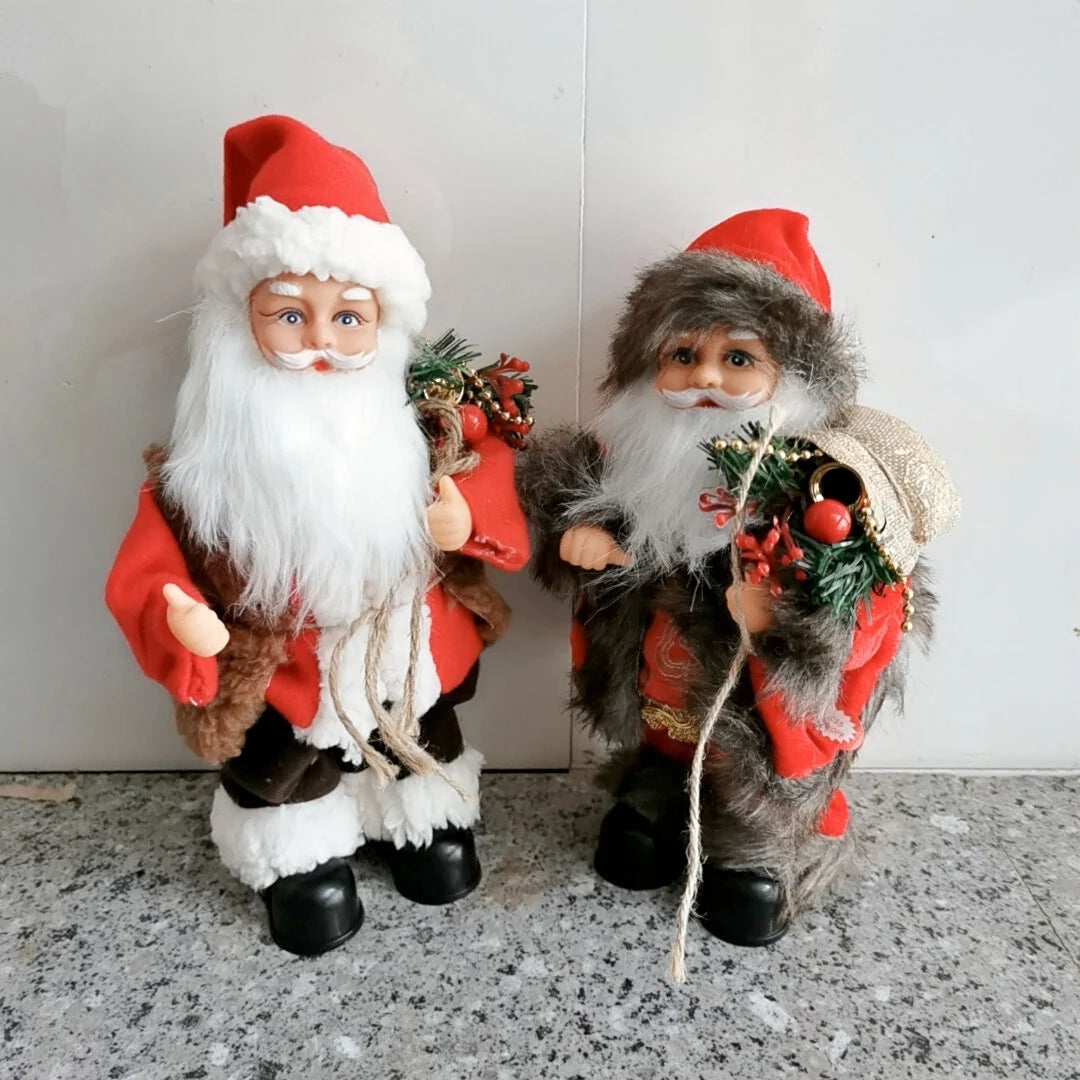 Santa Figurine Dancing Red Tabletop Decor