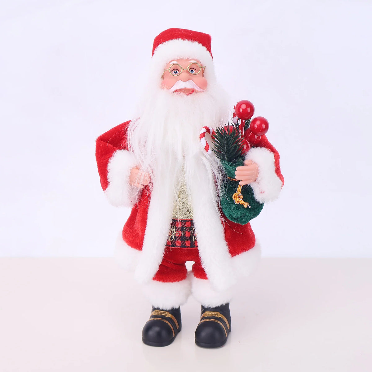 Santa Figurine Detailed Design Durable Tabletop Decor