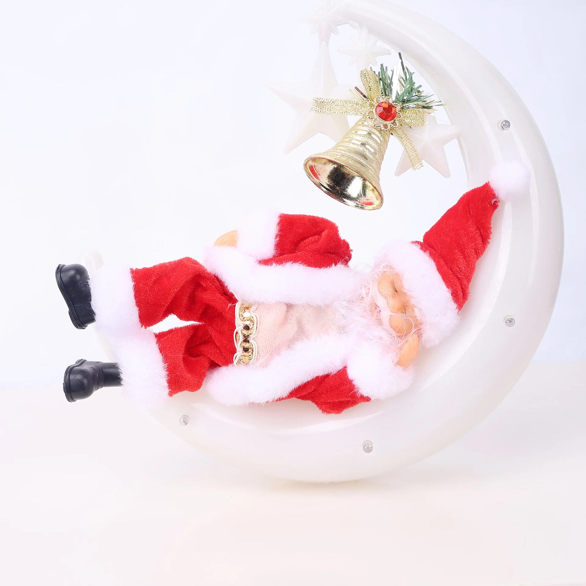 Santa Figurine Detailed Design Durable Tabletop Decor