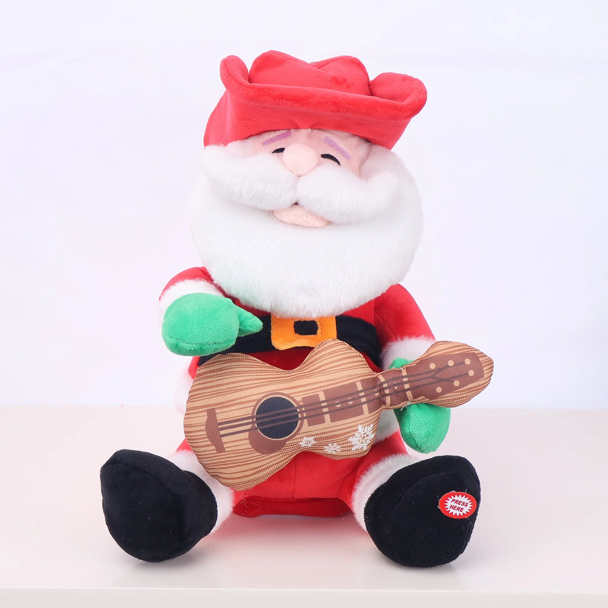 Santa Figurine Detailed Design Durable Tabletop Decor