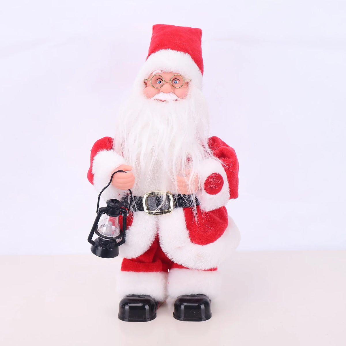 Santa Figurine Detailed Design Durable Tabletop Decor