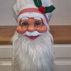 Santa Figurine Set Detailed Festive Design