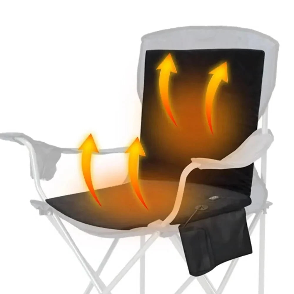 Seat Cushion Ergonomic Backrest USB-Powered Foldable