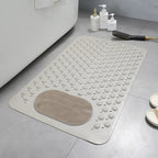 Shower Mat Non-Slip Built-In Scrubber & Suction Cups