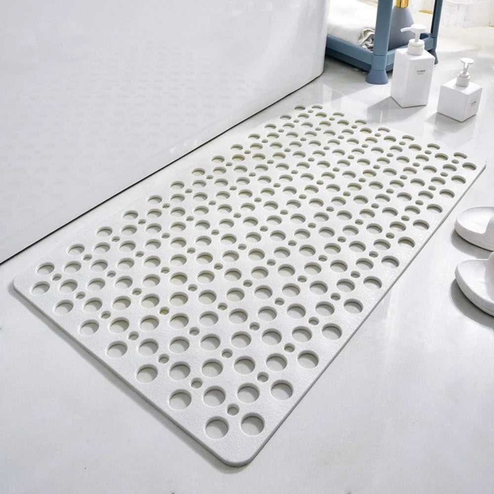 Shower Mat Textured Surface Antibacterial Grip Backing