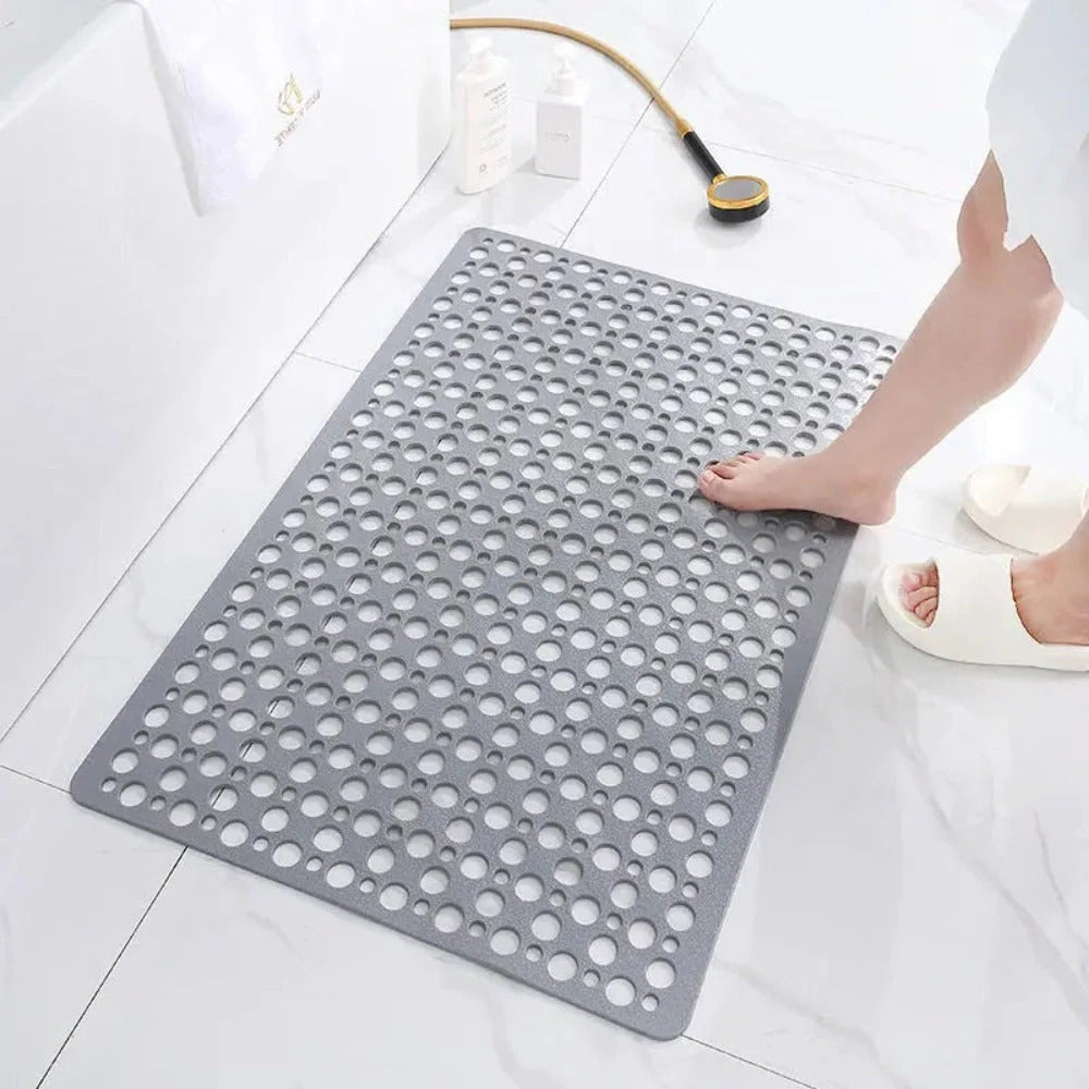 Shower Mat Textured Surface Antibacterial Grip Backing