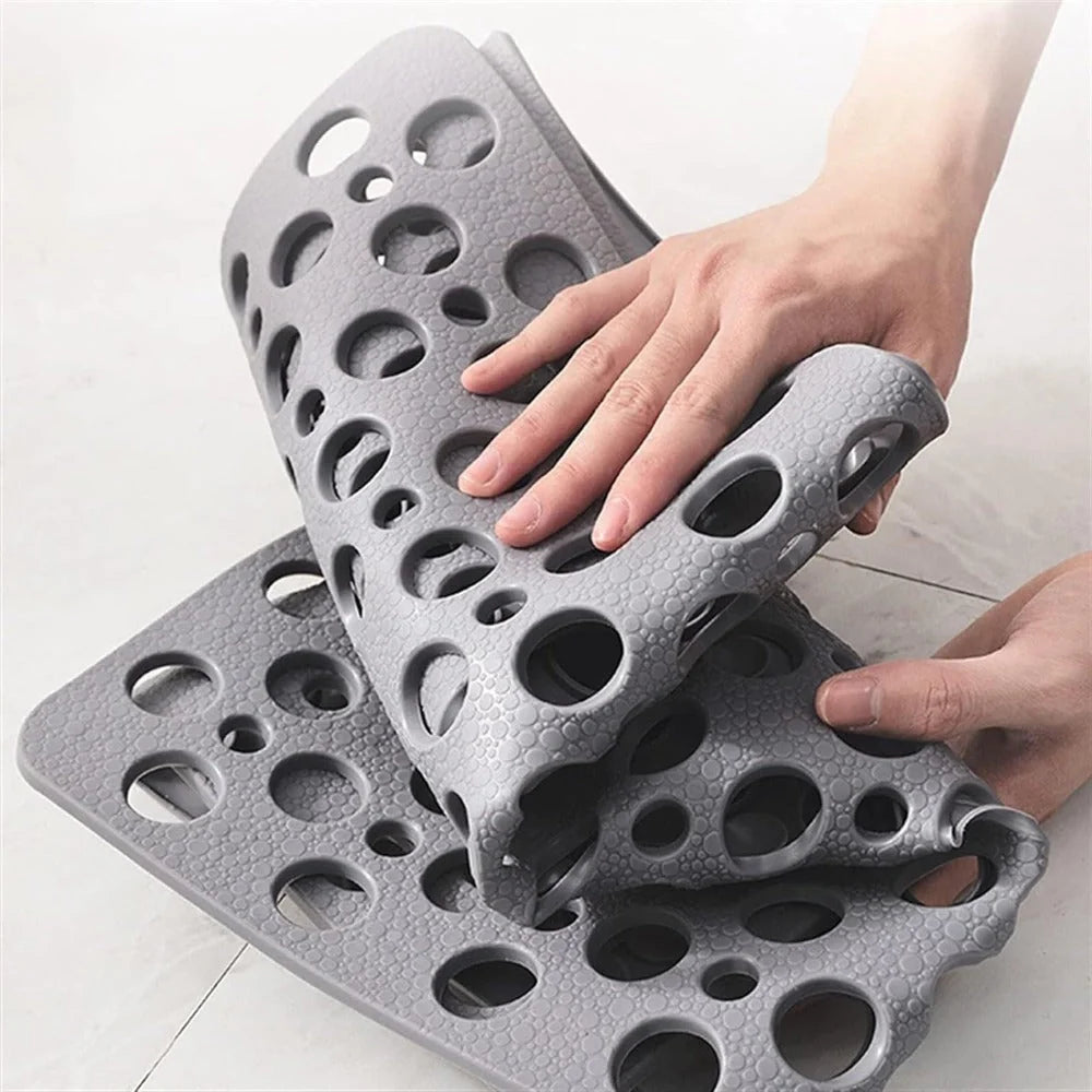 Shower Mat Textured Surface Antibacterial Grip Backing