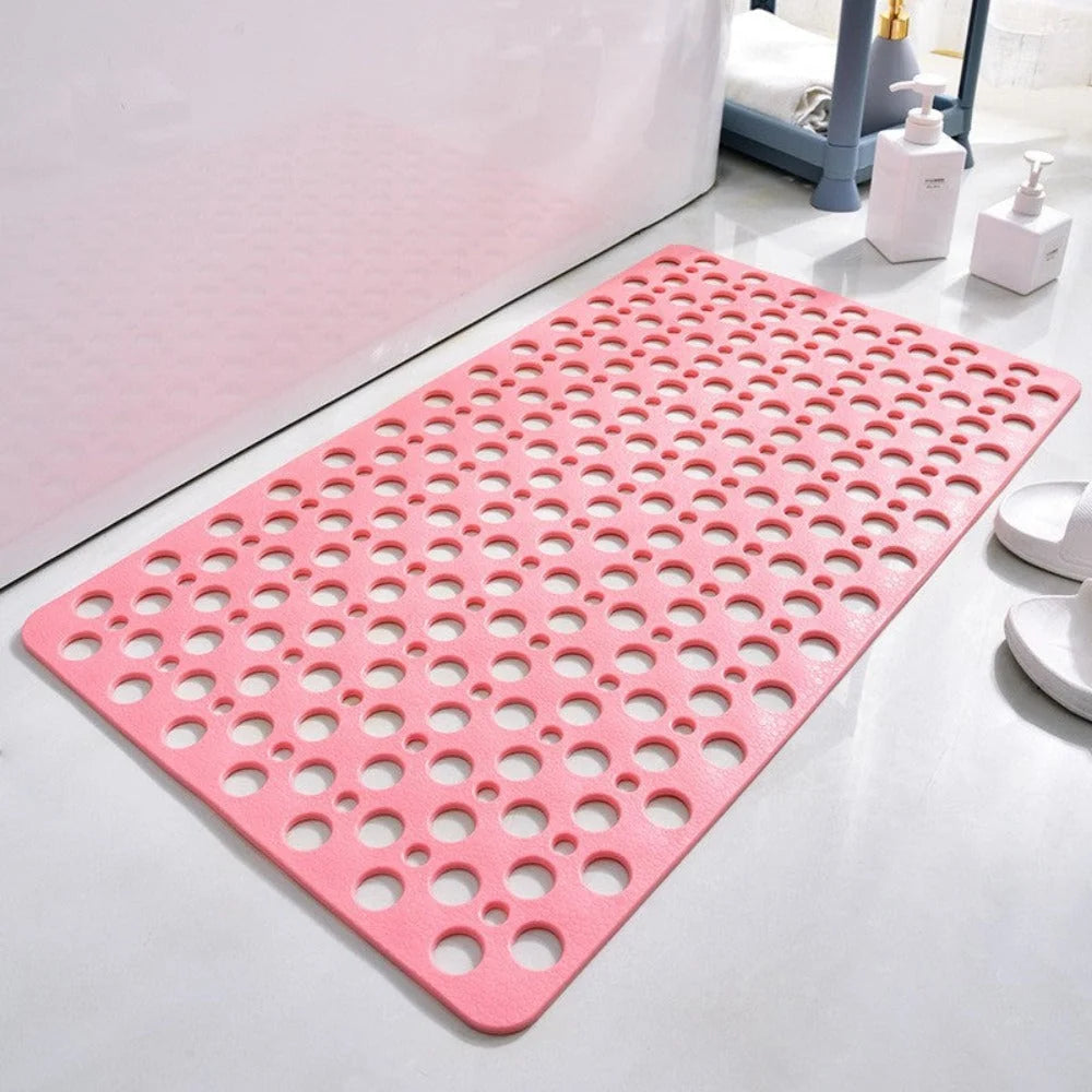 Shower Mat Textured Surface Antibacterial Grip Backing