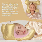 Side Sleeper Pillow Raised Frame Crochet Machine Washable Cover