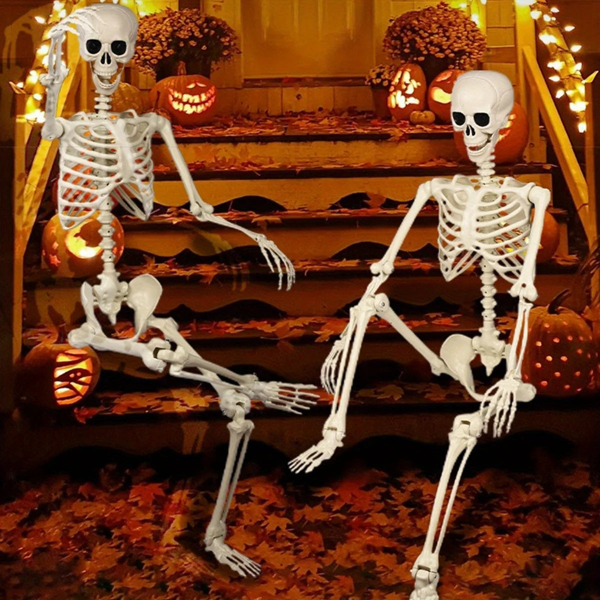 Skeleton 5.5ft Posable Joints & Included Stand