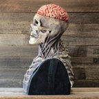 Skeleton Costume Realistic Full-Face Mask & Matching Hat