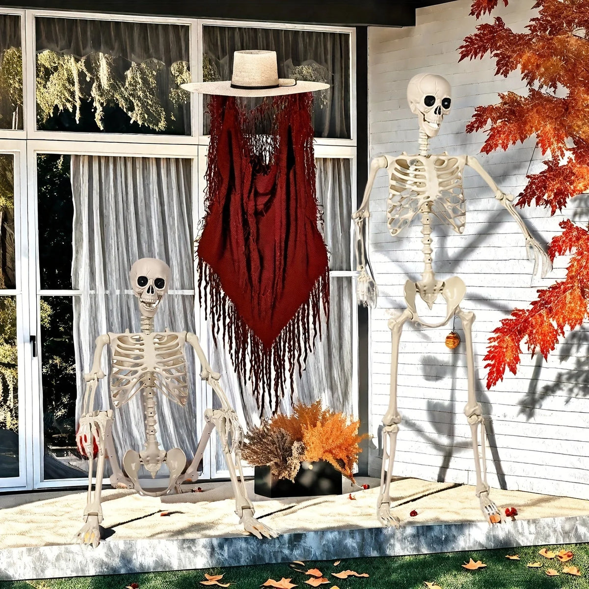 Skeleton Decoration 6-Foot Poseable Weather-Resistant