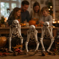 Skeleton Figure Set 3-Piece Mantel & Shelf Reusable