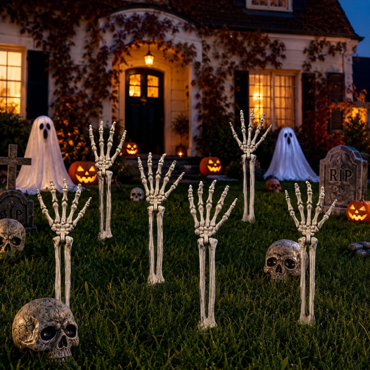Skeleton Tree Trunk Lifelike Glow-In-The-Dark & Weather-Resistant