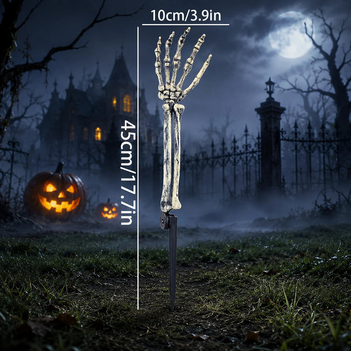 Skeleton Tree Trunk Lifelike Glow-In-The-Dark & Weather-Resistant