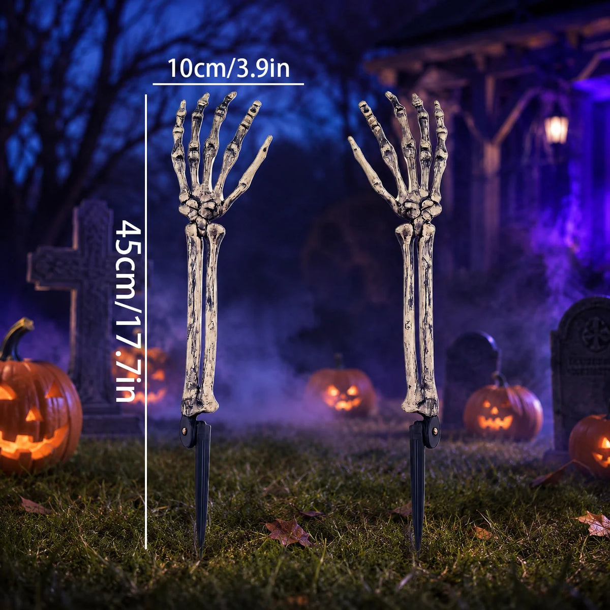 Skeleton Tree Trunk Lifelike Glow-In-The-Dark & Weather-Resistant