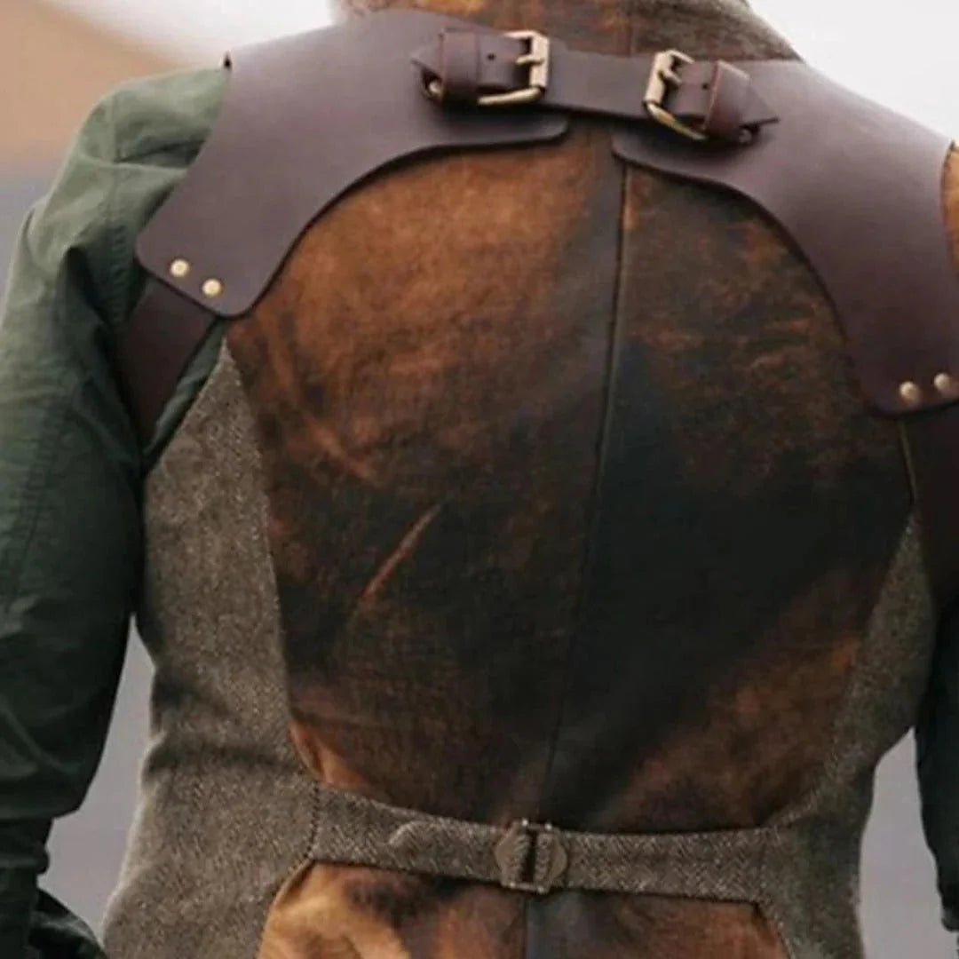 Sleeveless Waistcoat Textured Surface & Front Button