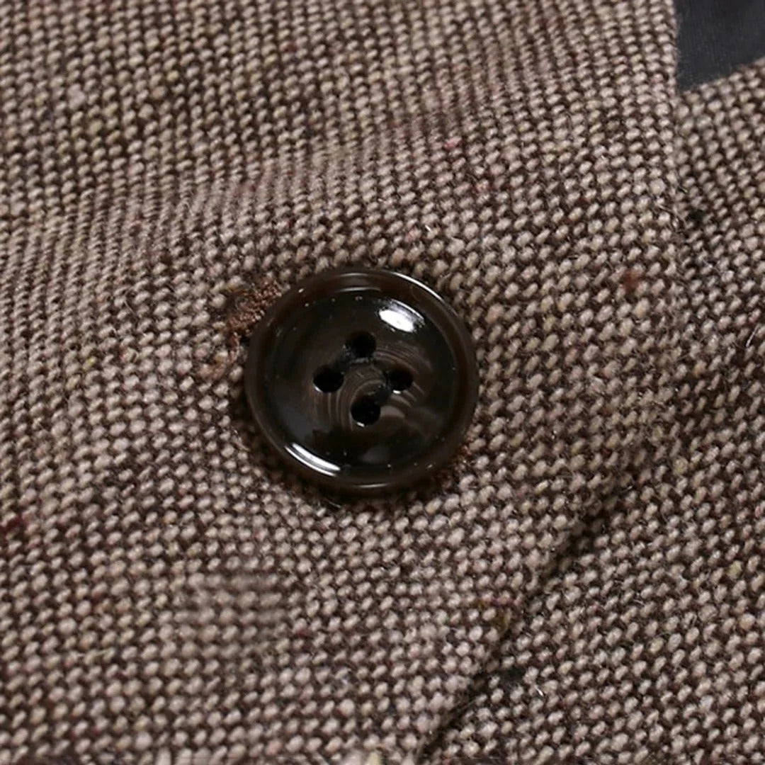 Sleeveless Waistcoat Textured Surface & Front Button